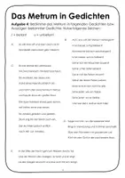Vorschau - Arbeitsblätter - Lyrik. Metrum erkennen. Quiz und Übungen - Seite 3