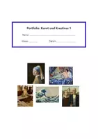 Vorschau - Unterrichtsreihen - Portfolio-Mappe: Kunst und Kreatives 1 - Deckblatt