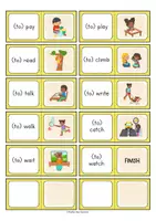 anteprima - Materiale di supporto/inclusione - Verbs Domino-Game (English) / Verbi Domino - Gioco (Inglese) - Pagina 2
