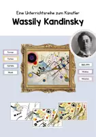 Vorschau - Präsentationen/Tafelbilder - Wassily Kandinsky - eine Unterrichtsreihe zum Künstler - Deckblatt