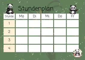 Vorschau - Anderer Materialtyp - Stundenplan Pandaklasse - Seite 2