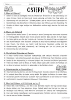 Vorschau - Arbeitsblätter - Lesetext - Ostern - Seite 1