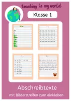Vorschau - Arbeitsblätter - Abschreibtexte Klasse 1 - wachsend - Deckblatt