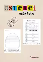 Vorschau - Arbeitsblätter - Osterei würfeln - Deckblatt
