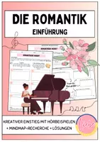 Vorschau - Arbeitsblätter - Epoche Romantik - Einstieg mit Hörbeispielen und Eigenrecherche (Mindmap) - Deckblatt