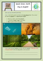 Vorschau - Stundenentwürfe - Speak Green: Earth Day in English! 🌍 - Deckblatt