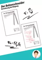 Vorschau - Arbeitsblätter - Biegung - Bolzenschneider - Berechnung - Deckblatt