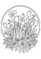 Vorschau - Mal- und Bastelvorlagen - Ausmalbilder Frühlingsblumen - Seite 3