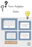 Vorschau - Arbeitsblätter - Fermi-Aufgaben Karten Klasse 3 + 4 - Deckblatt