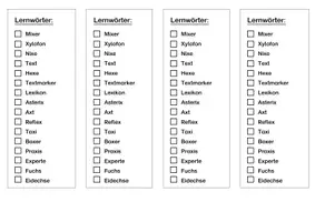 Vorschau - Fördermaterial/Inklusion - Lernwörter - für das wöchentliche Üben - Seite 3