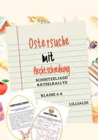 Vorschau - Spiele - Ostern: Schnitzeljagd, Rätselrallye Deutsch - Deckblatt
