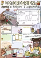 Vorschau - Arbeitsblätter - Osterferien Leporello – Kreative Reflexion nach den Ferien (Kl. 2-5) - Deckblatt