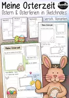 Vorschau - Arbeitsblätter - Ostern / Osterferien / Meine Osterzeit - Sketchnotes Set - Deckblatt