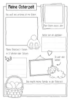 Vorschau - Arbeitsblätter - Ostern / Osterferien / Meine Osterzeit - Sketchnotes Set - Seite 2