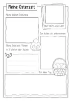 Vorschau - Arbeitsblätter - Ostern / Osterferien / Meine Osterzeit - Sketchnotes Set - Seite 3