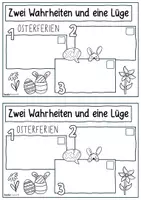 Vorschau - Arbeitsblätter - Zwei Wahrheiten – eine Lüge: Osterferien-Edition / Freebie - Seite 2