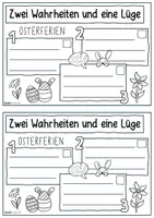 Vorschau - Arbeitsblätter - Zwei Wahrheiten – eine Lüge: Osterferien-Edition / Freebie - Seite 3