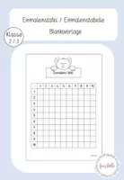 Vorschau - Arbeitsblätter - Einmaleinstafel / Einmaleinstabelle - Deckblatt