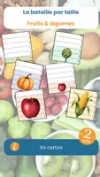 Aperçu - Jeux - BATAILLE PAR TAILLE - fruits et légumes - Page de couverture
