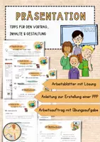 Vorschau - Arbeitsblätter - PowerPoint-Präsentation erstellen - Vorbereitung auf die Projektprüfung - Deckblatt