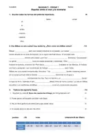 Vorschau - Test - Lk Unidad 1 Acercate und texto A (Grammatik, Vokabeln) - Deckblatt