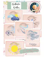 Vorschau - Poster - Wortkarten, Weather - Deckblatt