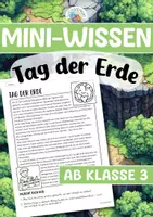 Vorschau - Arbeitsblätter - Mini-Wissen - Tag der Erde (ab Klasse 3) - Deckblatt