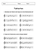Vorschau - Arbeitsblätter - Materialpaket TAKTARTEN Musikunterricht Musiktheorie - Seite 2