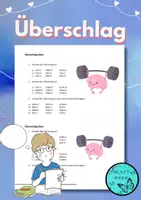 Vorschau - Arbeitsblätter - Überschlag Deckblatt - Deckblatt