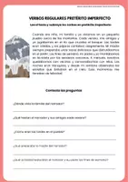 Vista previa - Hojas de trabajo - PRETÉRITO IMPERFECTO LECTURA - página 1