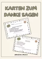 Vorschau - Anderer Materialtyp - Dankekarten zum Schulschluss – Für Schüler:innen & Lehrkräfte - Seite 1
