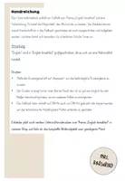 Vorschau - Arbeitsblätter - English breakfast (Frühstück in England) Faltbuch Minibook - Englisch - Seite 1