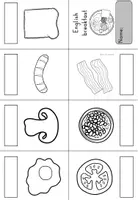 Vorschau - Arbeitsblätter - English breakfast (Frühstück in England) Faltbuch Minibook - Englisch - Seite 2