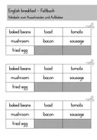Vorschau - Arbeitsblätter - English breakfast (Frühstück in England) Faltbuch Minibook - Englisch - Seite 3