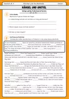 Vorschau - Arbeitsblätter - Märchenmerkmale - Notlage und Zeitform Präteritum - Seite 1