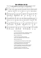 Vorschau - Anderer Materialtyp - LIED Der Winter ist da - WINTER WINTERLIEDER JAHRESZEITEN - Seite 1