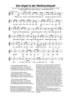 Vorschau - Anderer Materialtyp - LIED Vier Engel in der Weihnachtszeit - ENGEL ENGELLIED WEIHNACHTSLIEDER - Seite 1