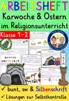 Vorschau - Stundenentwürfe - Karwoche und Ostern Klasse 1 und 2 Religion MATERIALPAKET - Seite 1