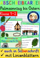 Vorschau - Arbeitsblätter - Abschreibkartei Karwoche und Ostern Klasse 1-2 Religion - Deckblatt