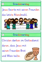 Vorschau - Arbeitsblätter - Abschreibkartei Karwoche und Ostern Klasse 1-2 Religion - Seite 3