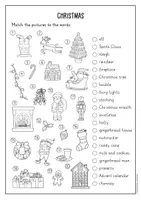 Προεπισκόπηση - Φύλλα εργασίας - Christmas vocabulary activity (English) / Δραστηριότητα χριστουγεννιάτικου λεξιλογίου (Αγγλικά) - Σελίδα 1