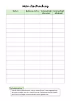Vorschau - Arbeitsblätter - Mein Lesetracking - Deckblatt