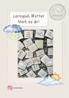 Vorschau - Spiele - Lernspiel Wetter: Merk es dir! Trainiere deine Merkfähigkeit - Deckblatt
