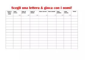 anteprima - Esercizi - Nomi aggettivi & verbi… gioco di analisi grammaticale 🗒️ - Pagina 1