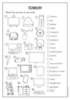 Προεπισκόπηση - Φύλλα εργασίας - Technology vocabulary activity (English) / Δραστηριότητα λεξιλογίου τεχνολογίας (Αγγλικά) - Σελίδα 1