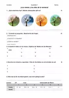 Vorschau - Test - Los meses y los días de la semana - Leistungskontrolle - Seite 2