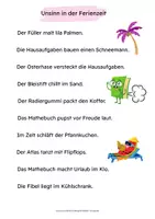 Vorschau - Spiele - Lustige Sätze zum Lesenlernen – Lesematerial für die 1. Klasse - Seite 2