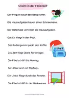 Vorschau - Spiele - Lustige Sätze zum Lesenlernen – Lesematerial für die 1. Klasse - Seite 3