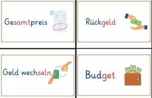 Vorschau - Arbeitsblätter - Wortspeicher Geld - Deckblatt