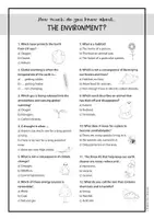 anteprima - Schede informative - Environment Quiz: Freebie (English) / Quiz sull'ambiente: Freebie (inglese) - Pagina 2